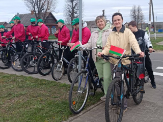 Коллектив Добрушской ЦРБ принял участие в велопробеге